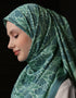 CARYS SQUARE SCARF (SPRING GREEN)